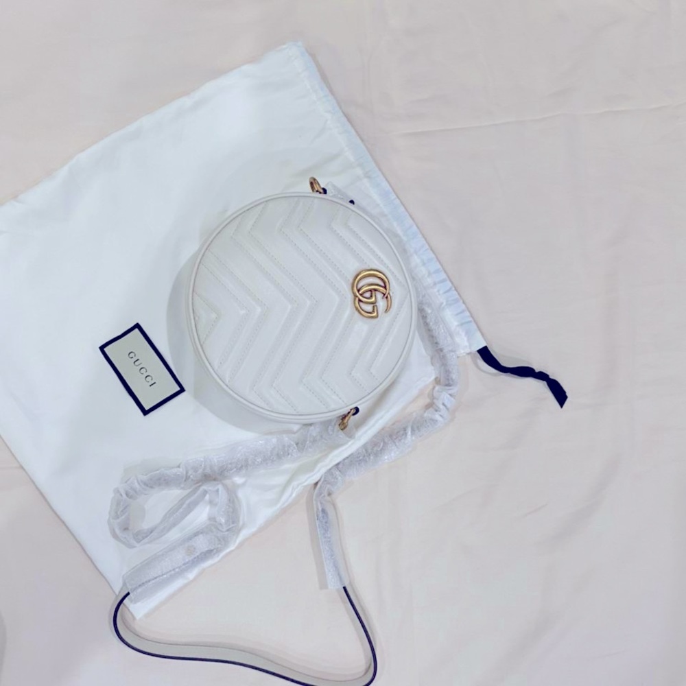 Authentic Brand New Gucci GG Marmont round shoulder bag | crossbody